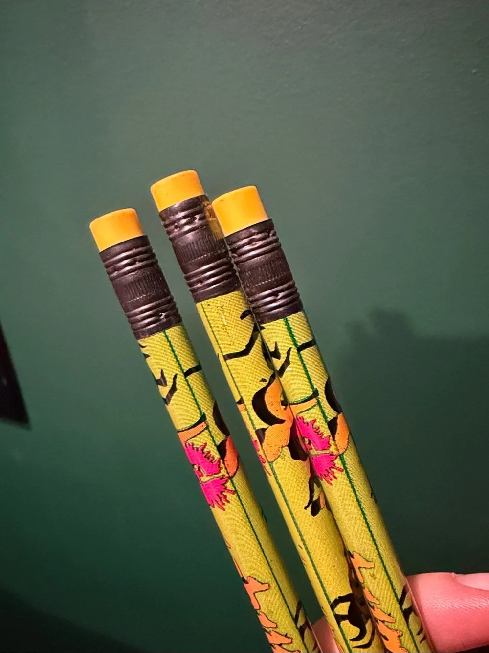 Vtg 90s Goosebumps Pencil Set Slime Green